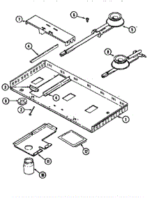 Body parts for Jenn-Air Cooktop CVG4380PD from AppliancePartsPros.com