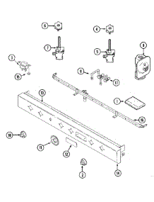 03 - Control Panel parts for Jenn-Air Cooktop CVG4380PU from AppliancePartsPros.com