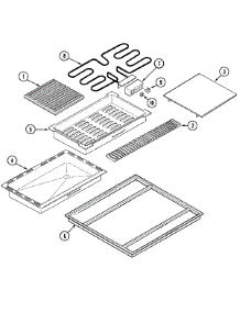 04 - Top Assembly parts for Jenn-Air Cooktop CVEX4100B from AppliancePartsPros.com