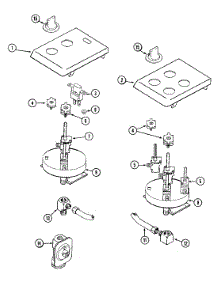 03 - Control Panel parts for Jenn-Air Cooktop CVG4380B from AppliancePartsPros.com