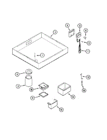02 - Burner Box parts for Jenn-Air Cooktop CVEX4100W from AppliancePartsPros.com
