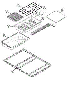04 - Top Assembly parts for Jenn-Air Cooktop CVEX4270W from AppliancePartsPros.com