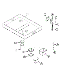 02 - Burner Box parts for Jenn-Air Cooktop CVEX4270W from AppliancePartsPros.com