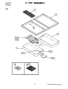 04 - Top Assembly parts for Jenn-Air Cooktop C238 from AppliancePartsPros.com