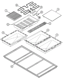 04 - Top Assembly parts for Jenn-Air Cooktop CVEX4370B from AppliancePartsPros.com