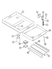 02 - Burner Box parts for Jenn-Air Cooktop CVEX4370B from AppliancePartsPros.com
