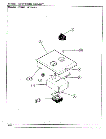 03 - Escutcheon Assembly parts for Jenn-Air Grill GO206B from AppliancePartsPros.com