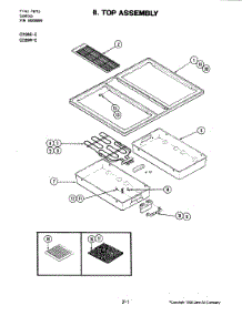 04 - Top Assembly parts for Jenn-Air Cooktop C236B-E from AppliancePartsPros.com