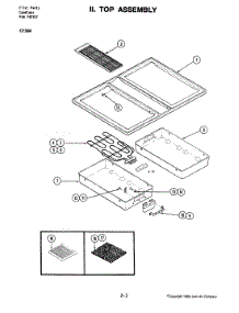 04 - Top Assembly (C236w,W-C,Ngw) parts for Jenn-Air Cooktop C236NGW from AppliancePartsPros.com