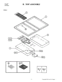 04 - Top Assembly parts for Jenn-Air Cooktop C221-J from AppliancePartsPros.com