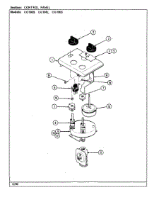 03 - Control Panel parts for Jenn-Air Cooktop CG106B from AppliancePartsPros.com