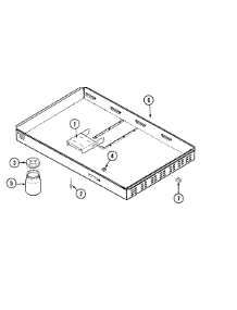 02 - Burner Box Assy. parts for Jenn-Air Cooktop JED8130ADW from AppliancePartsPros.com