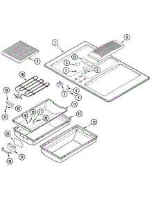 03 - Top Assembly parts for Jenn-Air Cooktop JED8230ADB from AppliancePartsPros.com