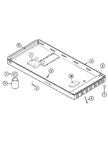 02 - Burner Box Assy. parts for Jenn-Air Cooktop JED8345ADW from AppliancePartsPros.com