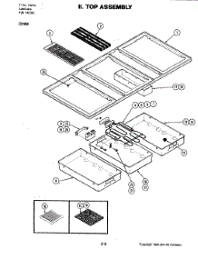 04 - Top Assembly (C316w) parts for Jenn-Air Cooktop C316W from AppliancePartsPros.com