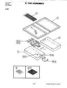 04 - Top Assembly (C236b,B-C,Ngb) parts for Jenn-Air Cooktop C236B-C from AppliancePartsPros.com