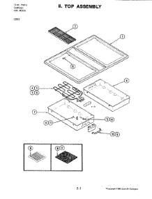 04 - Top Assembly parts for Jenn-Air Cooktop C222 from AppliancePartsPros.com