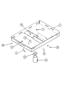02 - Burner Box parts for Jenn-Air Cooktop C222 from AppliancePartsPros.com
