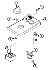 03 - Control Panel parts for Jenn-Air Cooktop G102 from AppliancePartsPros.com