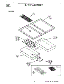 04 - Top Assembly (Cu240) parts for Jenn-Air Cooktop CU240 from AppliancePartsPros.com