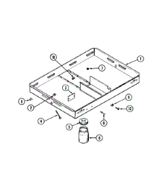 02 - Body parts for Jenn-Air Cooktop 22116 from AppliancePartsPros.com