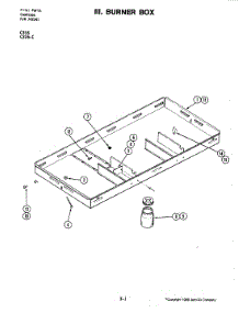02 - Burner Box parts for Jenn-Air Cooktop C316-C from AppliancePartsPros.com