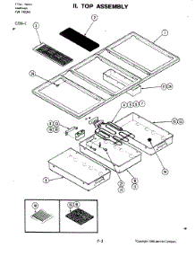 04 - Top Assembly (C316-C) parts for Jenn-Air Cooktop C316-C from AppliancePartsPros.com