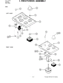03 - Escutcheon Assembly parts for Jenn-Air Cooktop C302 from AppliancePartsPros.com