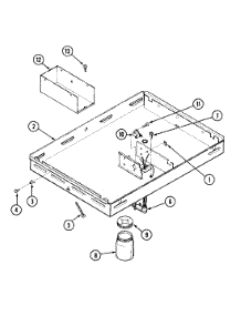 02 - Body parts for Jenn-Air Cooktop 22114 from AppliancePartsPros.com