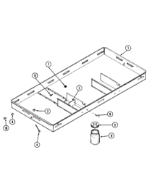 02 - Body parts for Jenn-Air Cooktop 22401 from AppliancePartsPros.com