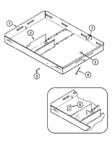 02 - Burner Box Assy. parts for Jenn-Air Cooktop CVE1400W from AppliancePartsPros.com