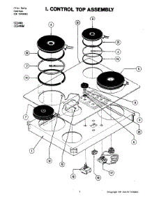 02 - Control Top Assembly parts for Jenn-Air Cooktop CCS446 from AppliancePartsPros.com