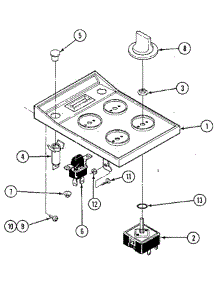 Escutcheon Assembly parts for Jenn-Air Cooktop W238 from AppliancePartsPros.com