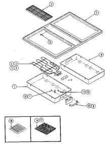 Top Assembly parts for Jenn-Air Cooktop W238 from AppliancePartsPros.com