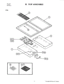 04 - Top Assembly (C226) parts for Jenn-Air Cooktop C226 from AppliancePartsPros.com