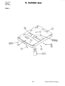 02 - Burner Box parts for Jenn-Air Cooktop C226W-C from AppliancePartsPros.com