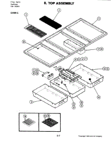 04 - Top Assembly (C316w-C) parts for Jenn-Air Cooktop C316W-C from AppliancePartsPros.com