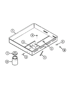 02 - Burner Box Assy. parts for Jenn-Air Cooktop C102 from AppliancePartsPros.com