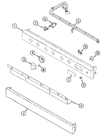 02 - Control Panel parts for Jenn-Air Cooktop CCGP2820P from AppliancePartsPros.com