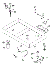 02 - Body parts for Jenn-Air Cooktop CVDX4180B from AppliancePartsPros.com