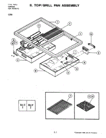 04 - Top / Grill Pan Assembly parts for Jenn-Air Cooktop C228 from AppliancePartsPros.com