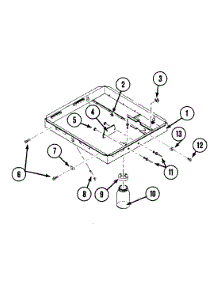 02 - Burner Box parts for Jenn-Air Cooktop C101 from AppliancePartsPros.com