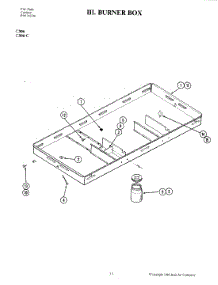 02 - Burner Box (C306) parts for Jenn-Air Cooktop C306-C from AppliancePartsPros.com