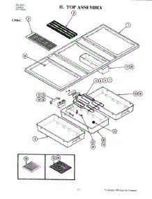 04 - Top Assembly (C306-C) parts for Jenn-Air Cooktop C306-C from AppliancePartsPros.com