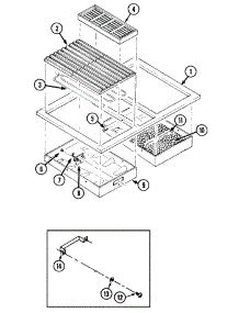 04 - Top Assembly parts for Jenn-Air Cooktop C221 from AppliancePartsPros.com