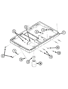 02 - Burner Box parts for Jenn-Air Cooktop C221 from AppliancePartsPros.com