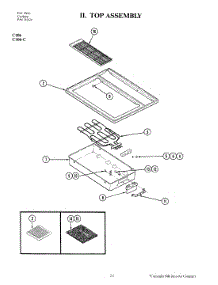 04 - Top Assembly parts for Jenn-Air Cooktop C106 from AppliancePartsPros.com