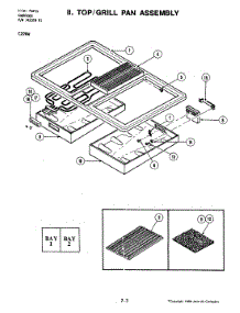 04 - Top / Grill Pan Assembly - C228w parts for Jenn-Air Cooktop C228W from AppliancePartsPros.com