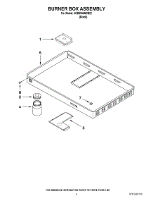 03 - Burner Box Assembly parts for Maytag Cooktop JGD8345ADB22 from AppliancePartsPros.com