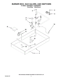 02 - Burner Box, Gas Valves, And Switches parts for Maytag Cooktop JGC9430BDR13 from AppliancePartsPros.com